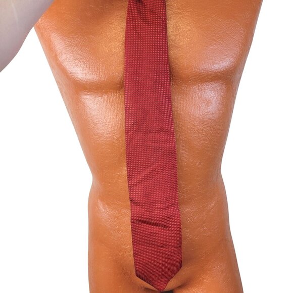 Bocara Vintage Silk Neck Tie Men Accessories Red Black Check Textured Formal - Picture 2 of 14